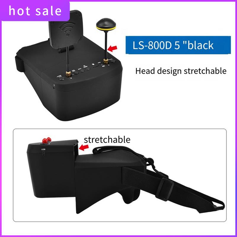 Drone Ls Rc - ELEC-LS-800D FPV Goggles 5.8G 40CH 5Inch