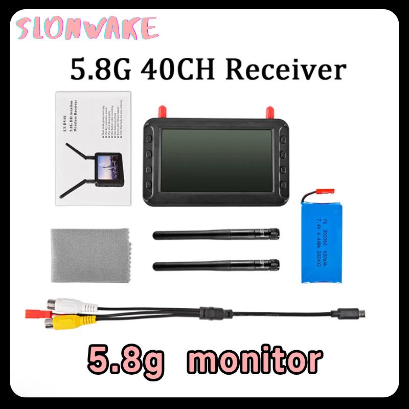 Fpv Antenna Receiver - 5.8GHZ 40CH 4.3inch FPV Receiver Monitor
