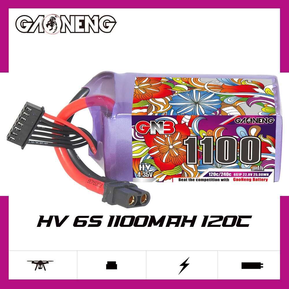 2Pcs GNB 6S Lipo Battery 22.8V - Drone Lipo Battery のレビューと価格