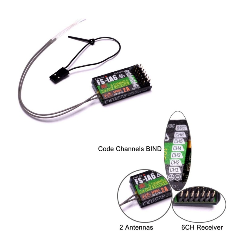 Flysky FS-IA6 Receiver 6CH Dua - Fpv Antenna Receiver のレビューと価格