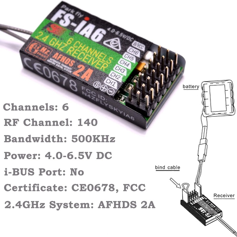 Flysky FS-IA6 Receiver 6CH Dua - Fpv Antenna Receiver のレビューと価格
