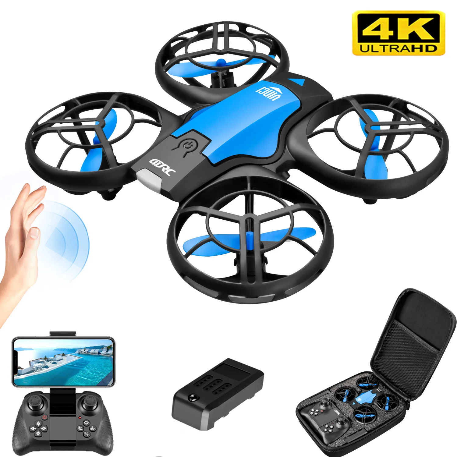 V8 New Mini Drone 4k professio - Drone Vera Rc のレビューと価格