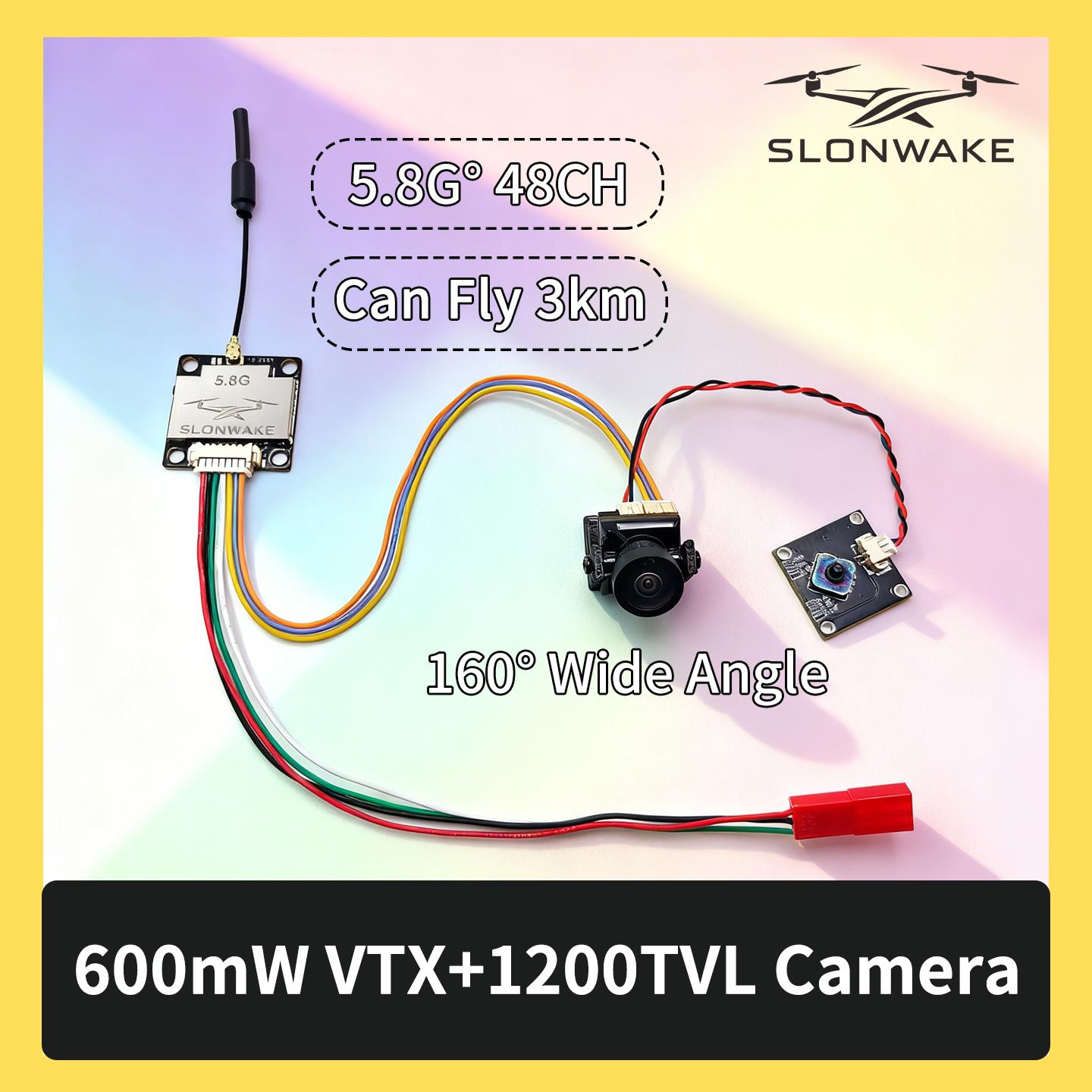 SLONWAKE 5.8G 600mW 7-24V FPV  - Drone Rc Kit のレビューと価格