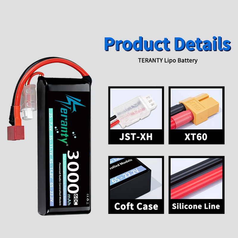 TERANTY 2S 3000mAh Lipo Batter - Drone Lipo Battery のレビューと価格