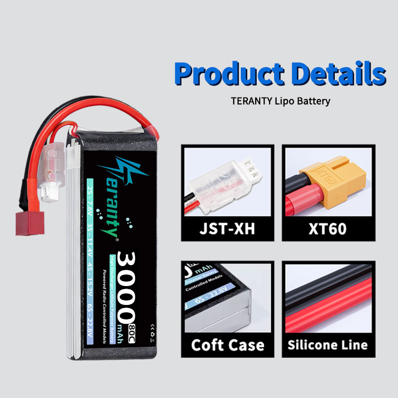 TERANTY 2S 3000mAh Lipo Batter - Drone Lipo Battery のレビューと価格