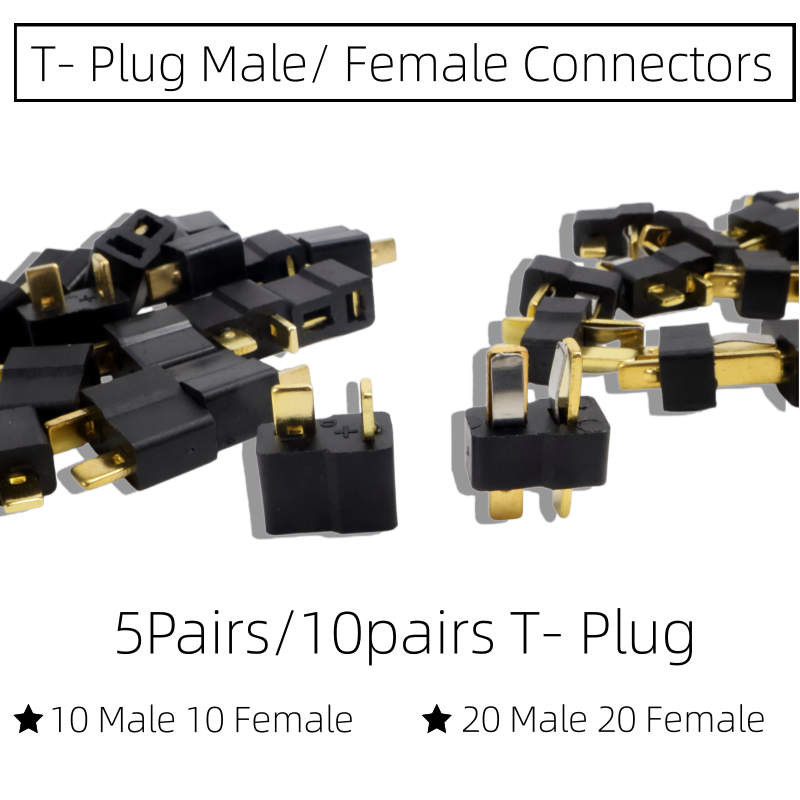 T Plug Male Female Connectors  - Drone Rc Not Connected のレビューと価格