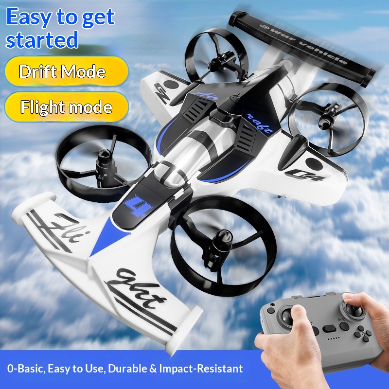 C4 2 In 1 RC 4 Axis Drone Stun - Rc Drone And Flying Car のレビューと価格