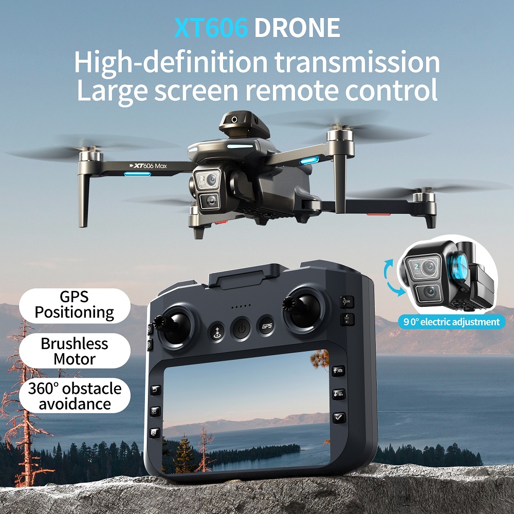 XT606 MAX 3 battery Drone 4k 8 - Drone Ls Rc のレビューと価格