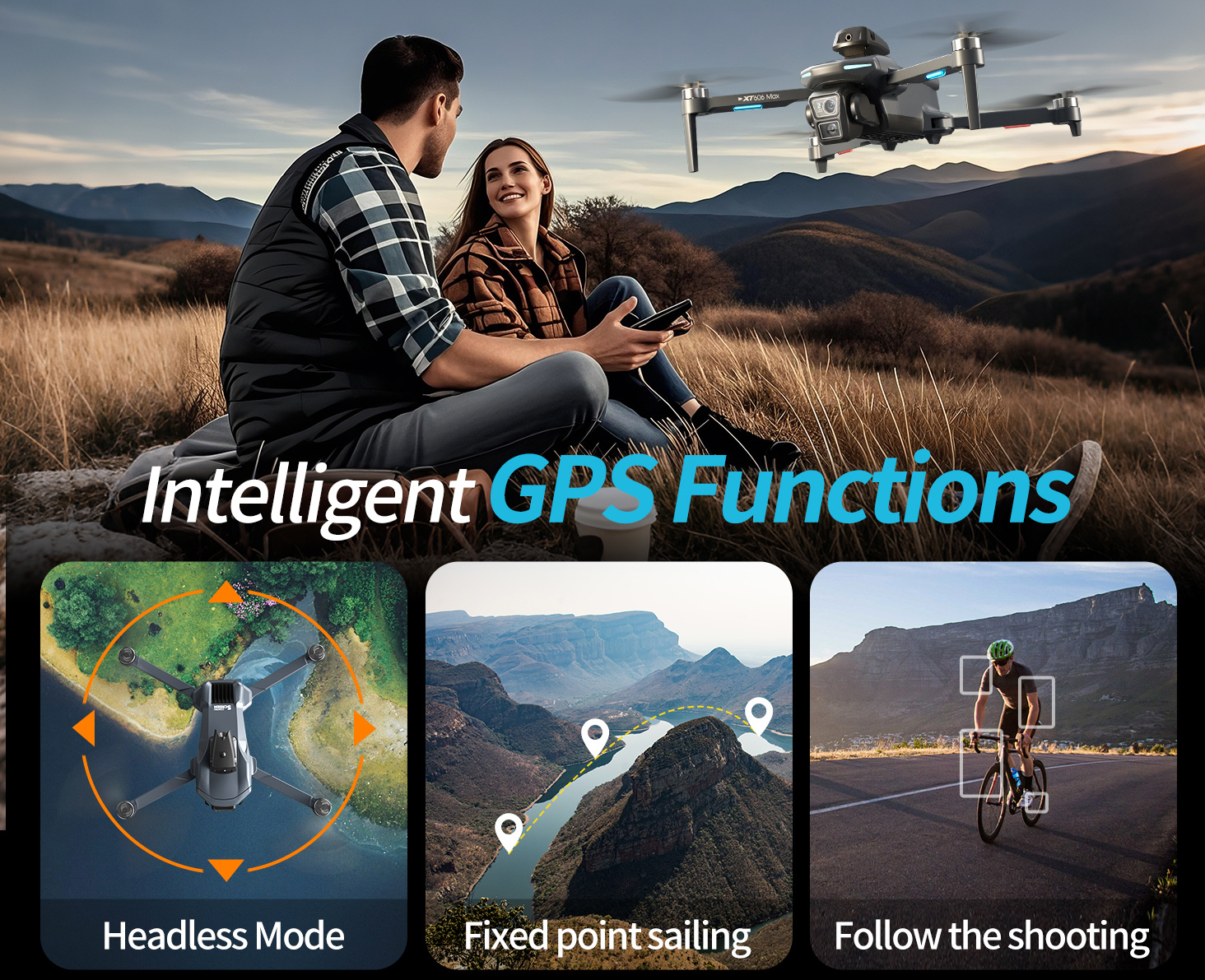 XT606 MAX 3 battery Drone 4k 8 - Drone Ls Rc のレビューと価格