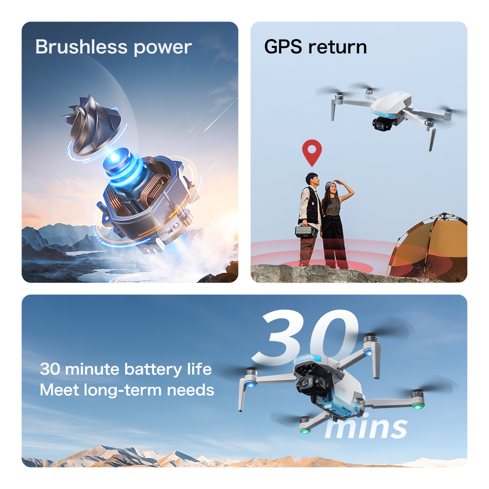 S-X1 MAX GPS Drone with 3-Axis - Drone Ls Rc のレビューと価格