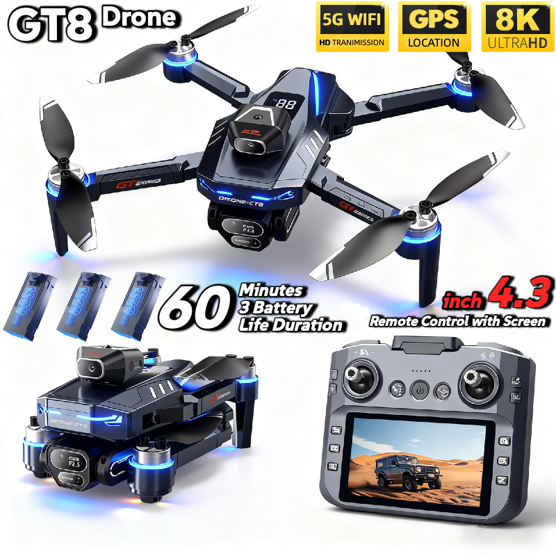 For Genuine GT8 Drone 4K Profe - Drone Ls Rc のレビューと価格