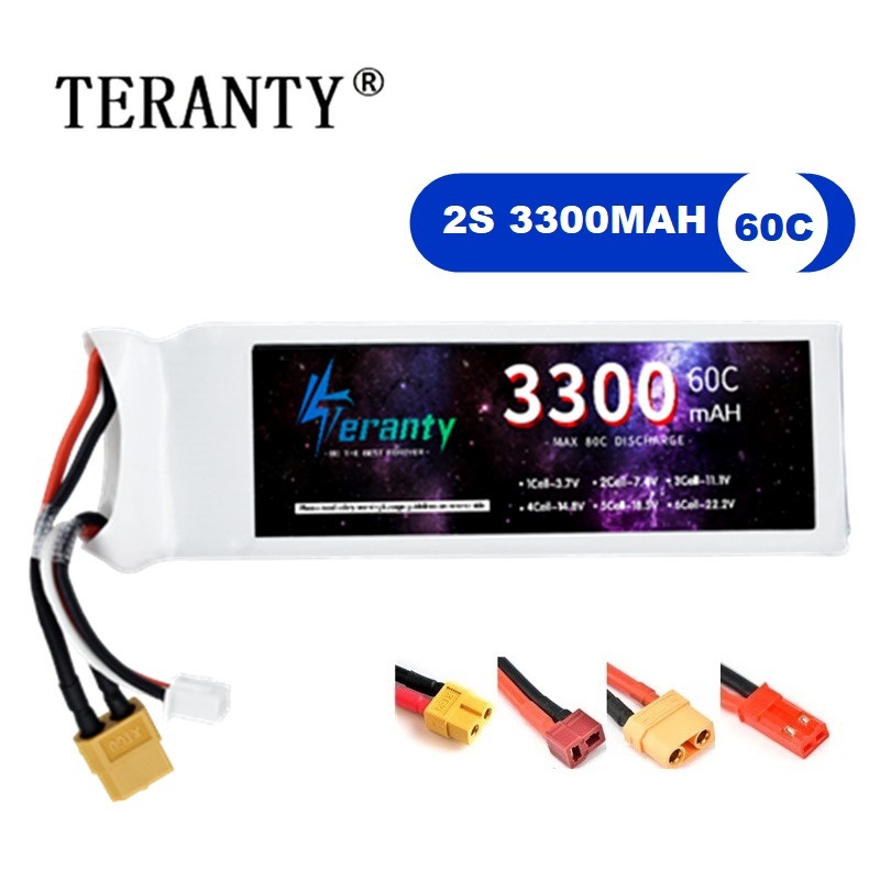2S 7.4V LiPo Battery 3300mAh 6 - Drone Lipo Battery のレビューと価格