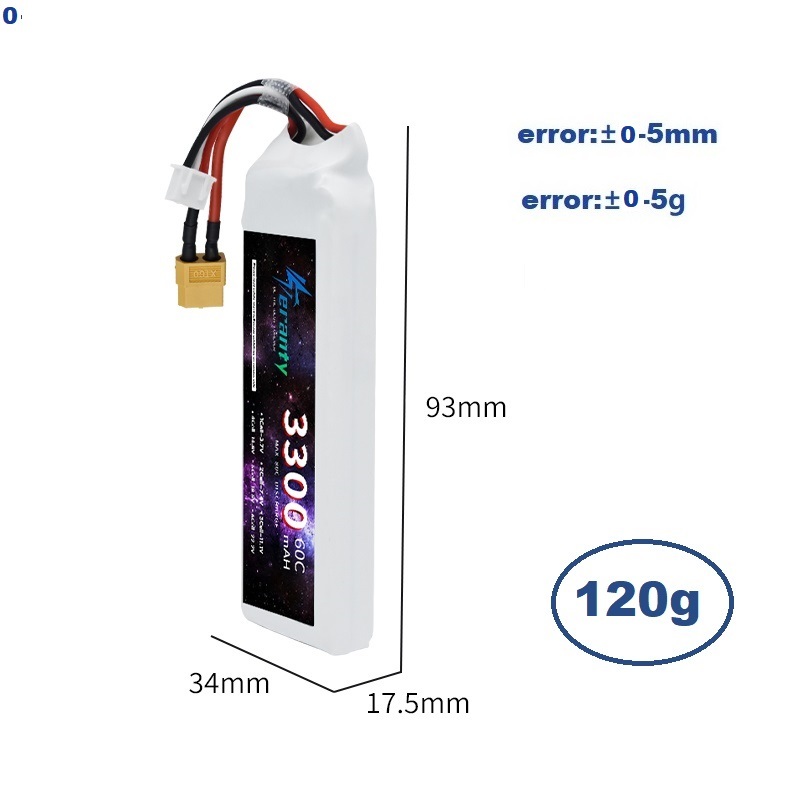 2S 7.4V LiPo Battery 3300mAh 6 - Drone Lipo Battery のレビューと価格