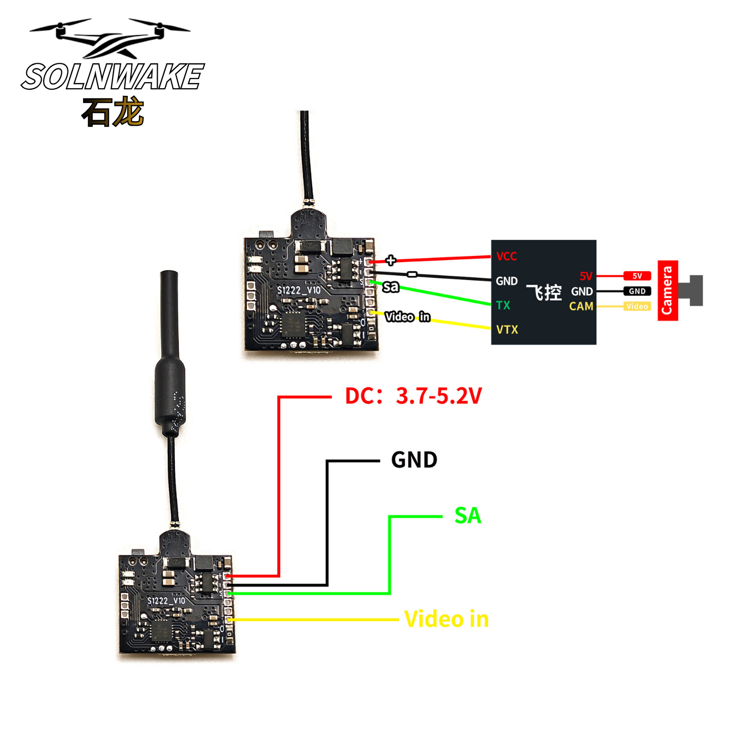 SLONWAKE Nano 5.8G 48CH 200mW  - Drone Rc Diy のレビューと価格