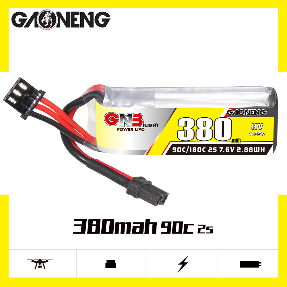 GNB 2S 7.6V 380mAh 90C/180C Li - Drone Lipo Battery のレビューと価格