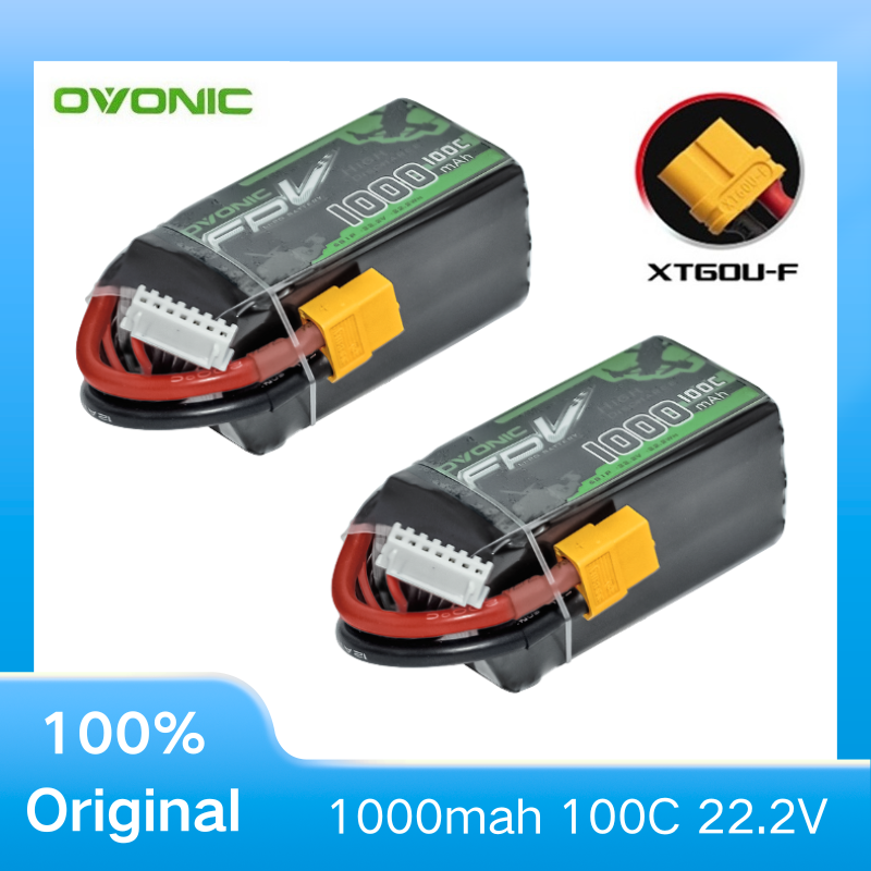 2Pcs OVONIC 1000mAh 100C 22.2V - Drone Rc Race のレビューと価格