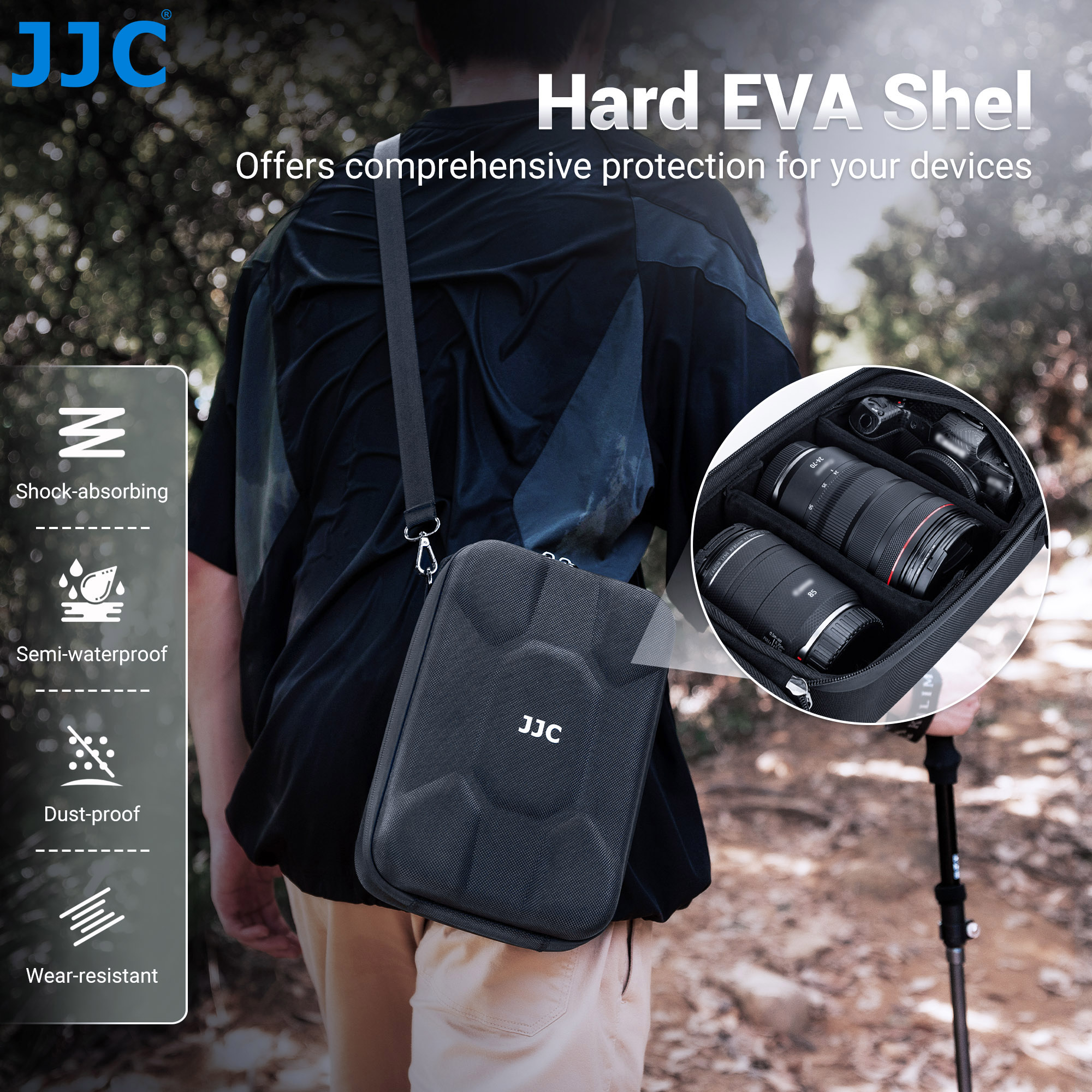 JJC Camera Case Hard Shell Tra - Drone Rc Controller Belt のレビューと価格