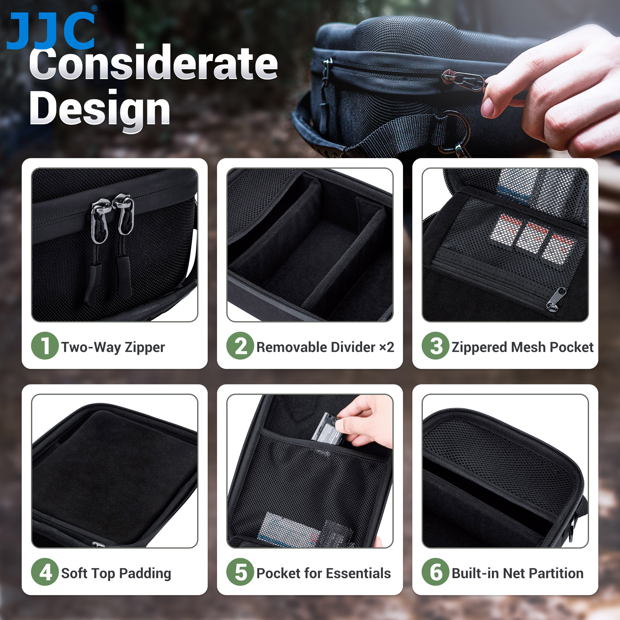 JJC Camera Case Hard Shell Tra - Drone Rc Controller Belt のレビューと価格