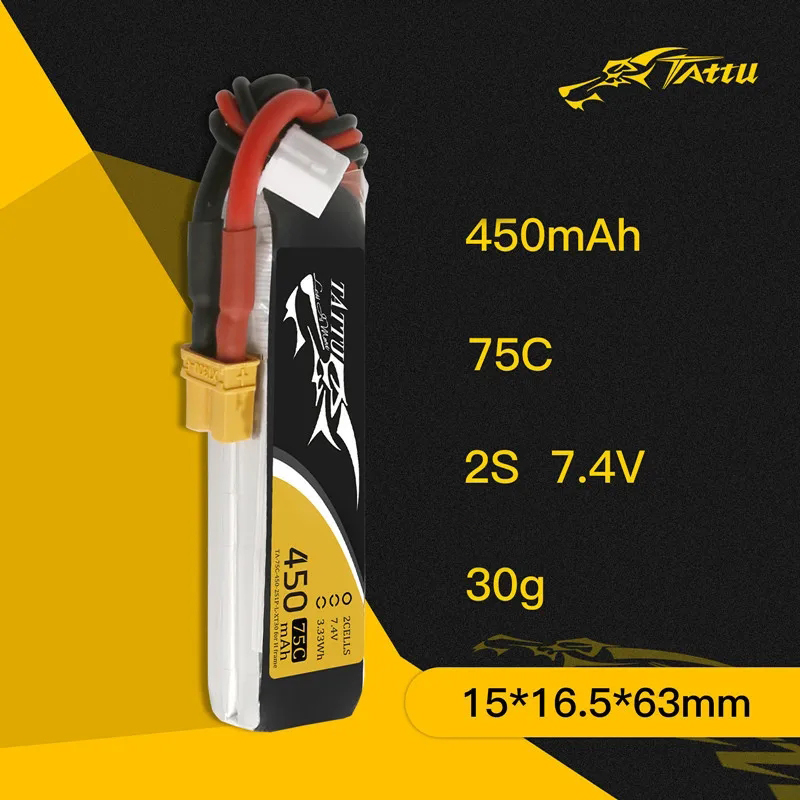 3Pcs NEW TATTU 450/500/550mAh  - Drone Lipo Battery のレビューと価格