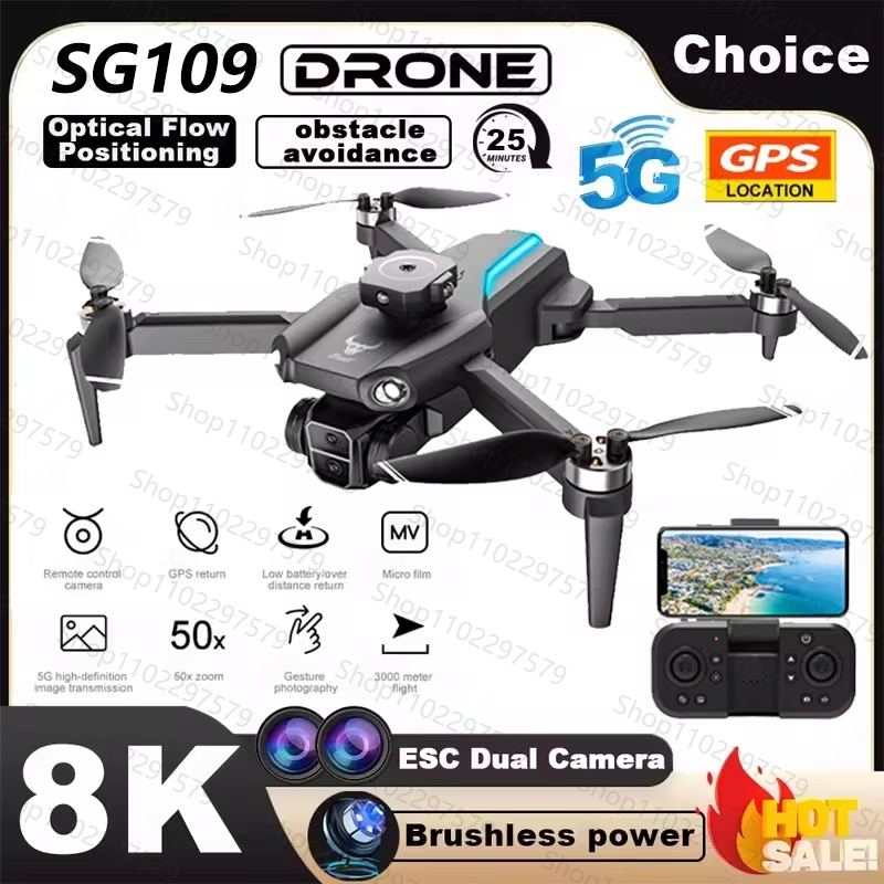 New SG109 Drone 8K Professiona - Drone Rc Not Connected のレビューと価格