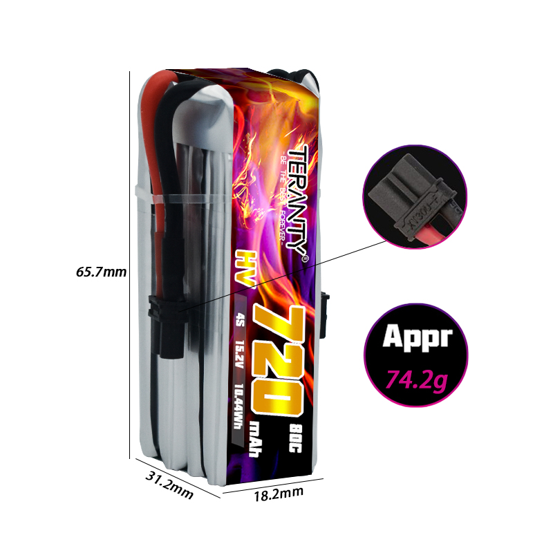 TERANTY 720mAh 4S 15.2V HV Lip - Drone Lipo Battery のレビューと価格