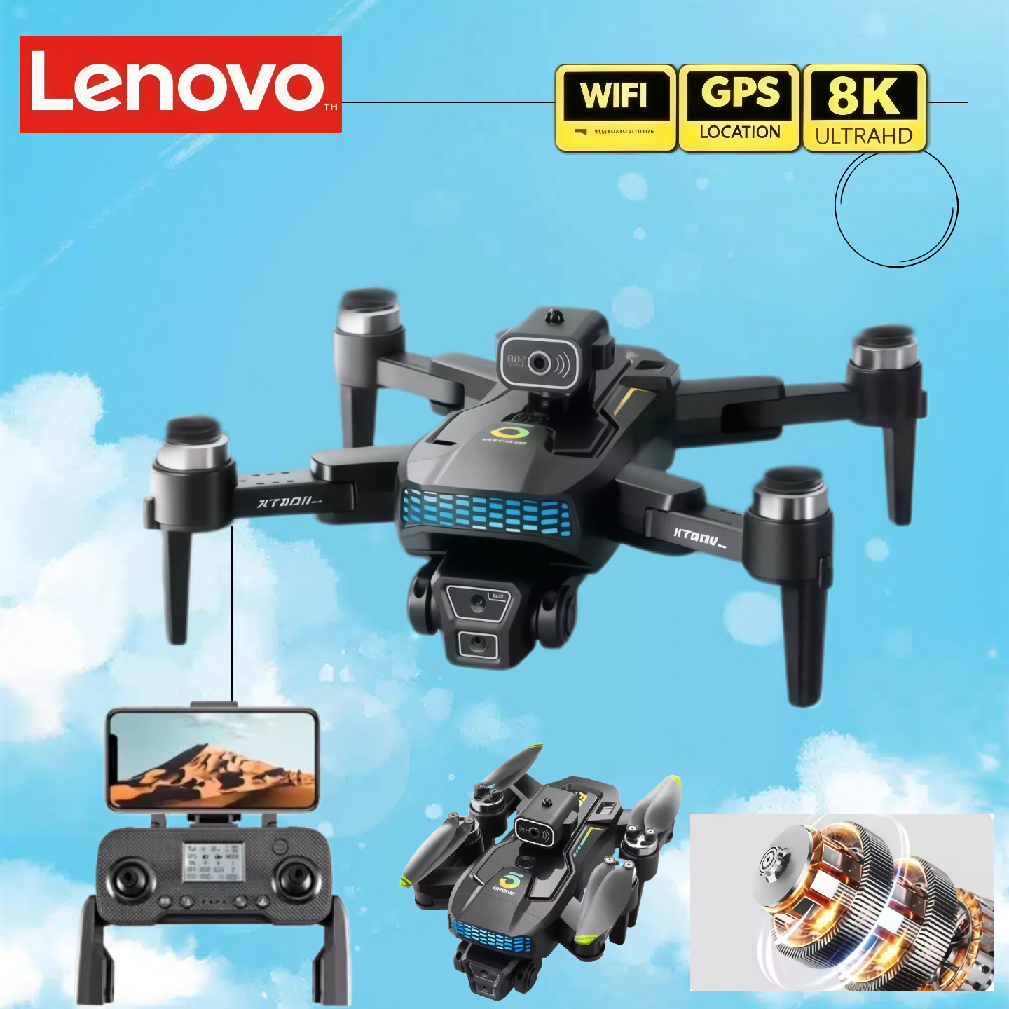 Lenovo  XT505  Foldable Drone  - Xt505 Rc Drone のレビューと価格