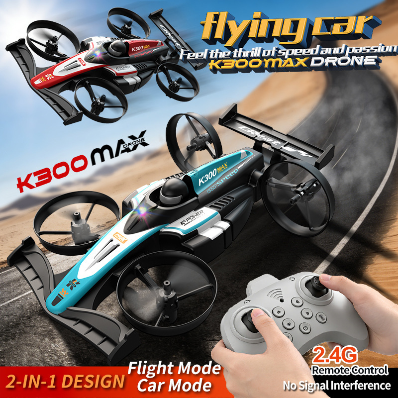 New K300 2-In-1 Land & Air Dua - Rc Drone And Flying Car のレビューと価格