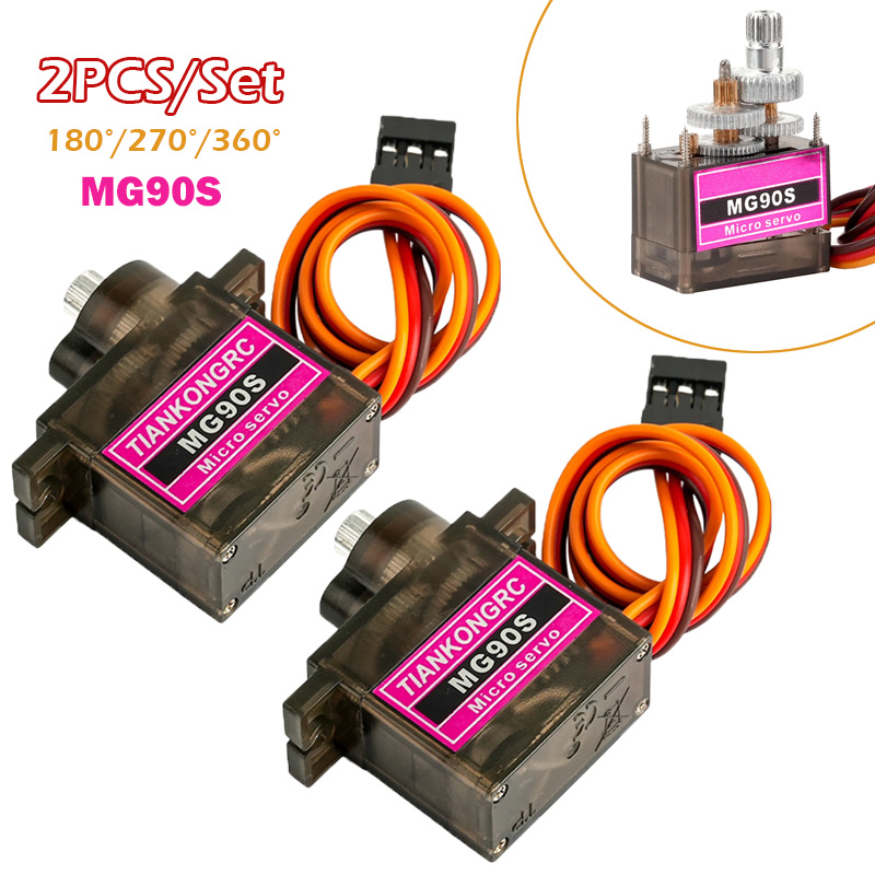 2PCS/Set MG90S Full Metal Gear - Drone Rc Diy のレビューと価格