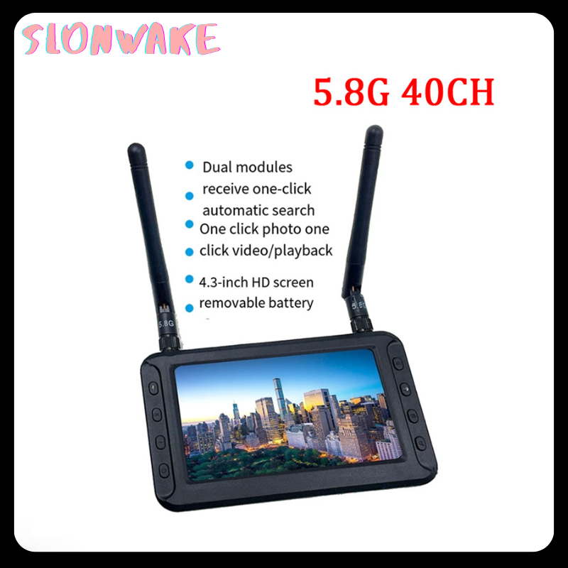5.8GHZ 40CH 4.3inch FPV Receiv - Fpv Antenna Receiver のレビューと価格